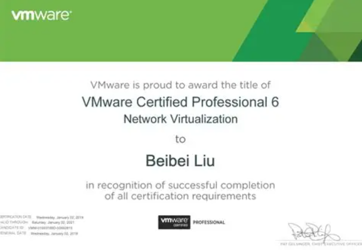 VMware 认证专业工程师